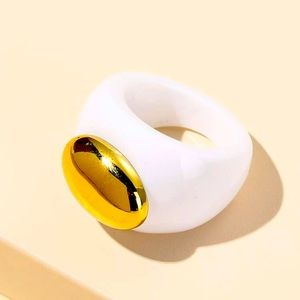 1pc simple resin ring